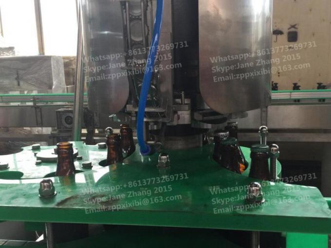 Electric Glass Bottle Filling Machine / Carbonated Drink Production Line 4