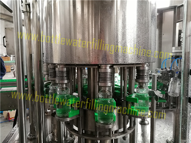 Aluminum Cap Glass Bottle Juice Filling Equipment 3000b/h Capacity 1