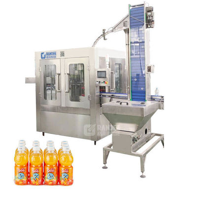4000BPH Aseptic Hot Filling Packaging Machine Pemrosesan Jus Buah Tanaman 3in1